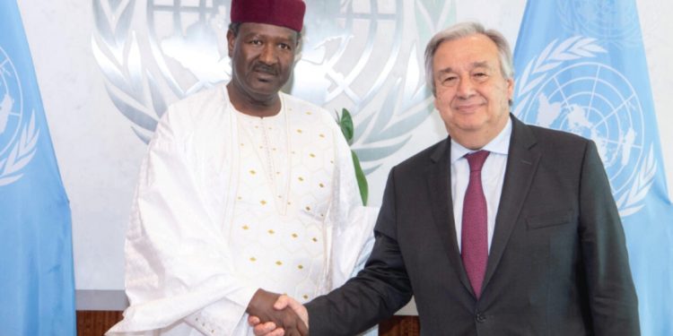 Abdou Abarry nouveau Représentant Spécial et chef du bureau Régional Des Nations Unies Pour l’Afrique Centrale (Unoca). © D.R.