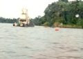 Barge échouée à Ndougou près de Gamba | Peschaud Gabon a-t-il menti ?  © Direct info.