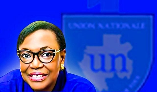 Paulette Missambo candidate de l'Union nationale à la présidentielle. © DR.