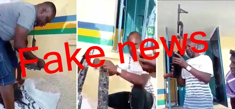 Une vidéo montrant des hommes déballés des fusils et des cartouches : la scène ne se déroule pas au Gabon / Le Confidentiel.
