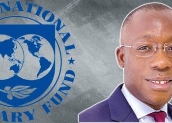 La suspension de la 3e revue du Gabon par le FMI pas à l’ordre du jour selon Gomez Agou / Montage Le Confidentiel.