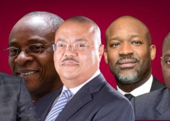 Franc-maçonnerie au Gabon : la nouvelle équipe dirigeante / Montage Le Confidentiel.